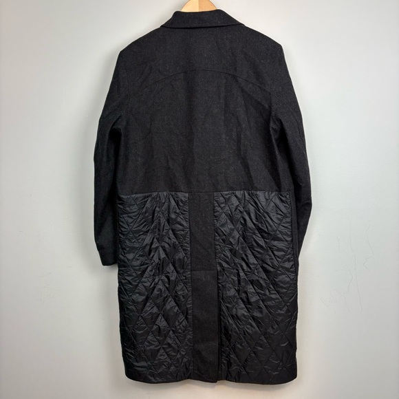 Lululemon Roam Far Wool Coat Heathered Black Gray Women's Size 10 - Picture 9 of 16